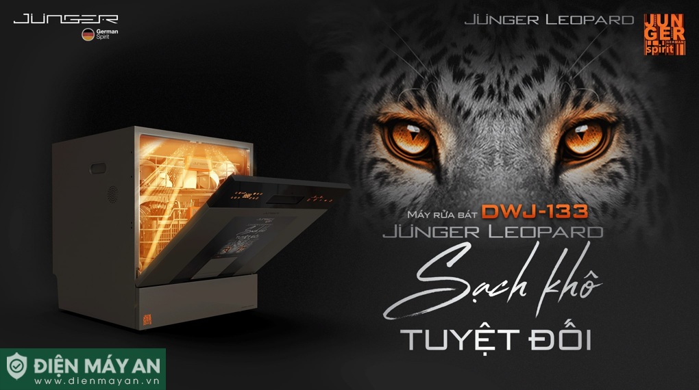 Máy rửa bát độc lập Junger JG Leopard DWJ-133-MS